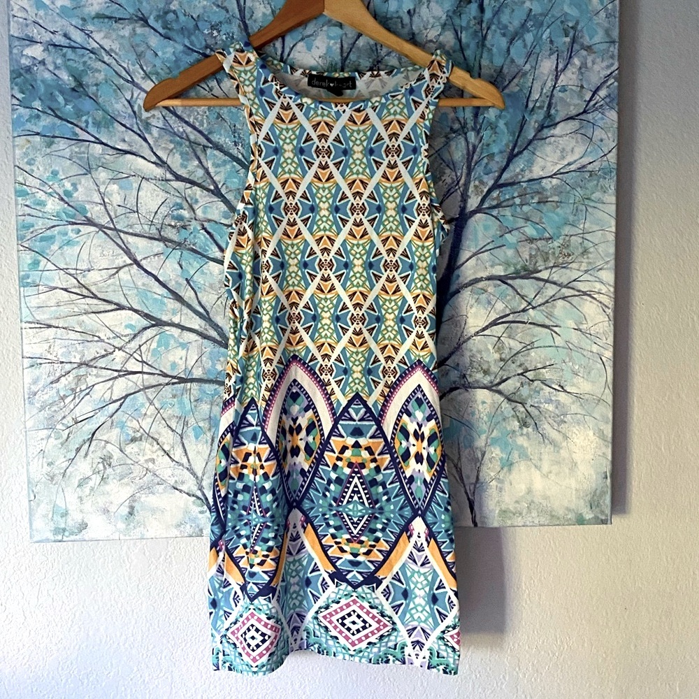 Derek Heart Aztec Soft BodyCon Dress